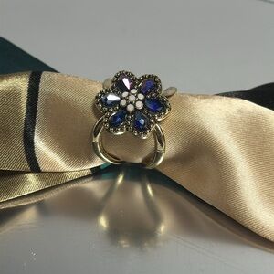 Floral Scarf Ring - #180